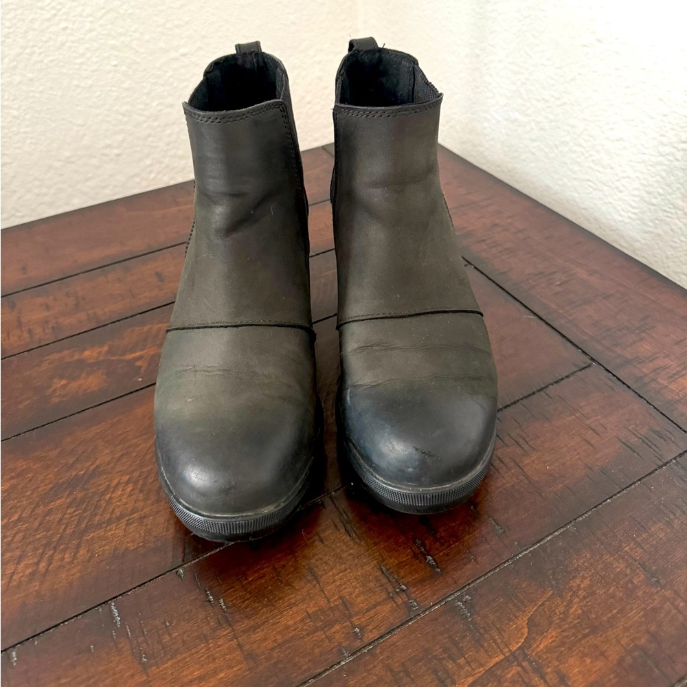 Sorel Black Wedge Boot Size 8 - Picture 3 of 4